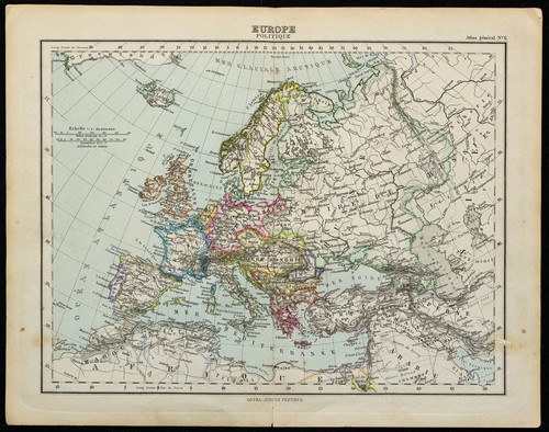 1885 mappa dell - 1885, dell'europa