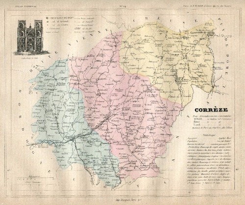 Mappa originale antica francia - antica,