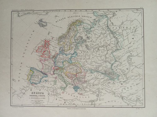 Mappa antica europa - europa, e