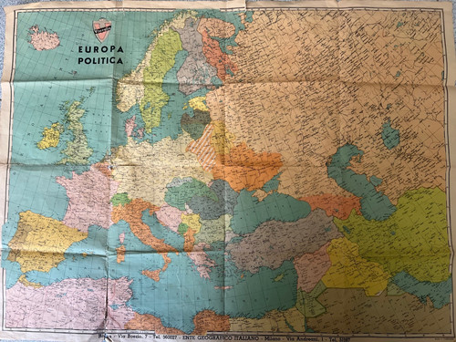 Mappa rara europa politica - rara,