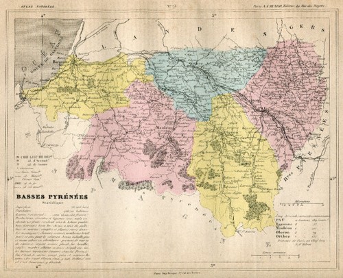 Mappa originale antica - , 1877