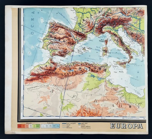 Europa manifesto poster mappa - manifesto,