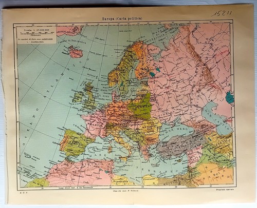 15211 mappa europa carta - 15211,