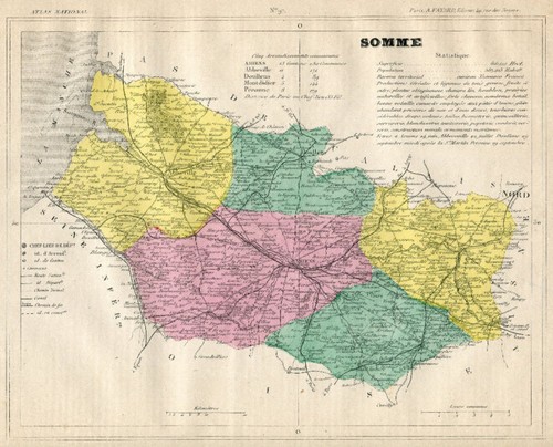 Antica mappa francese